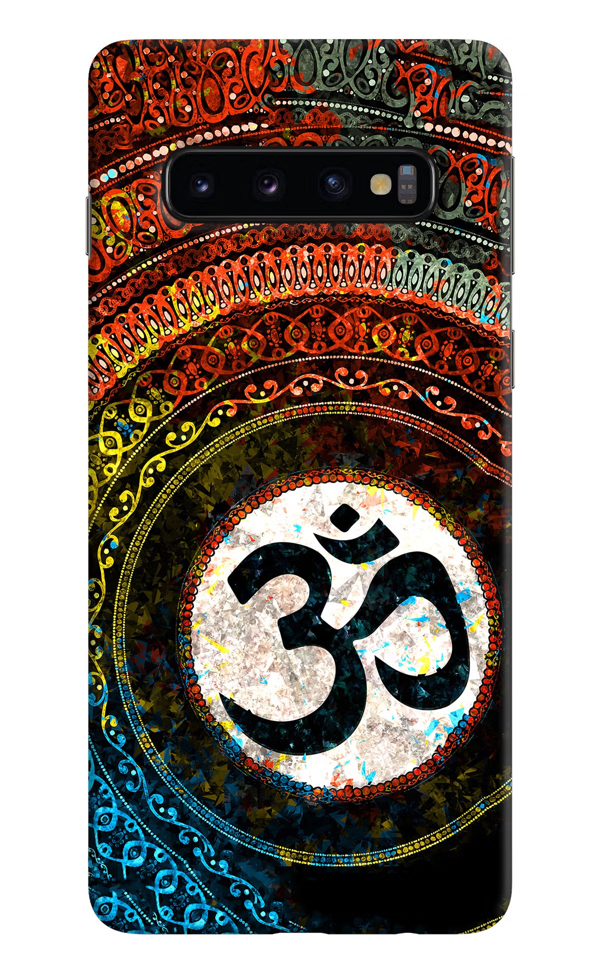 Om Cultural Samsung S10 Hard Case Back Cover by Casekaro