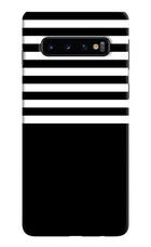 Black and White Print Samsung S10 Hard Case Back Cover by Casekaro