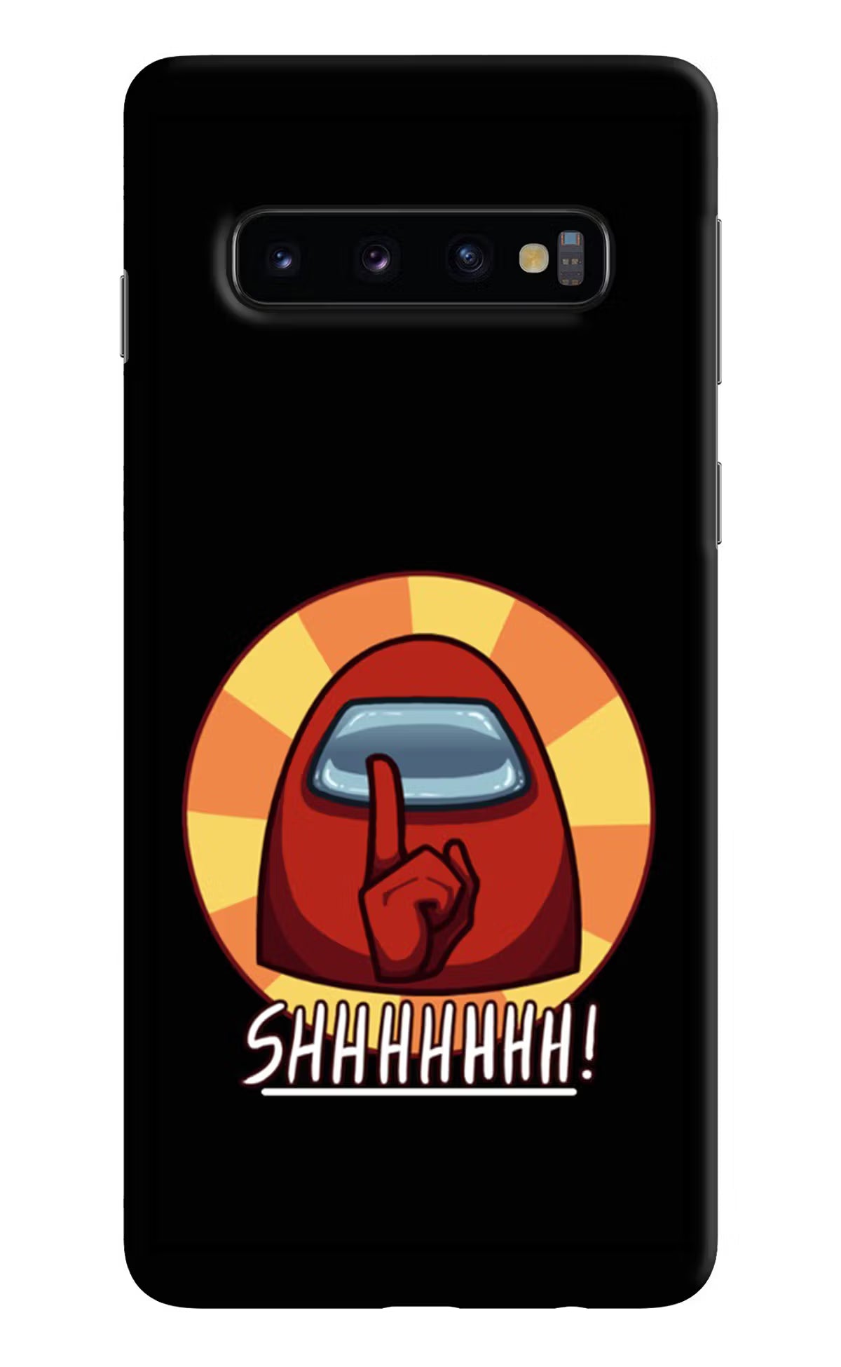 Among Us Shhh! Samsung S10 Hard Case Back Cover by Casekaro