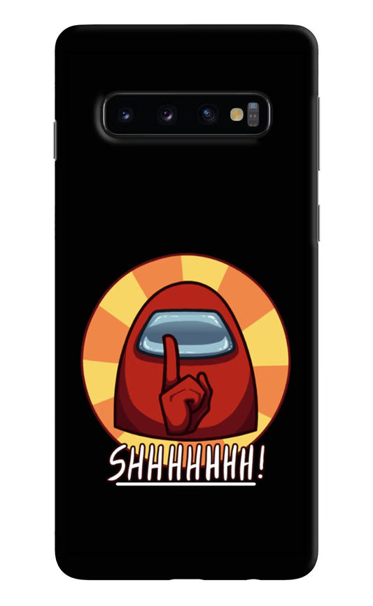 Among Us Shhh! Samsung S10 Hard Case Back Cover by Casekaro
