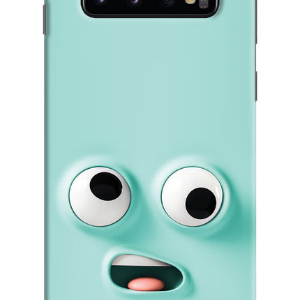 Funny Cartoon Samsung S10 Hard Case Back Cover by Casekaro