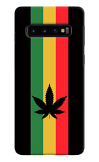 Weed Flag Samsung S10 Hard Case Back Cover by Casekaro