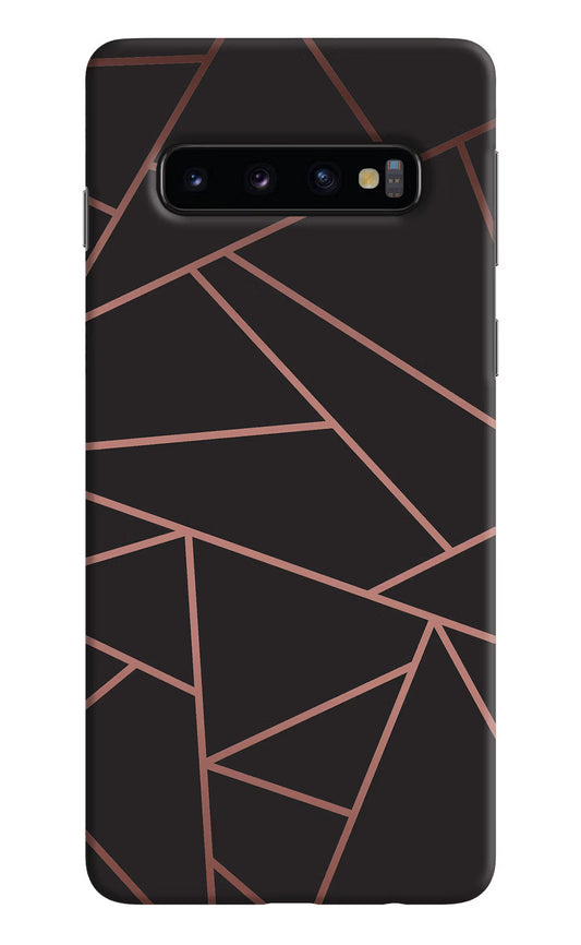 Geometric Pattern Samsung S10 Hard Case Back Cover by Casekaro