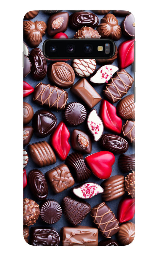 Chocolates Samsung S10 Hard Case Back Cover by Casekaro