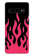 Fire Flames Samsung S10 Hard Case Back Cover by Casekaro