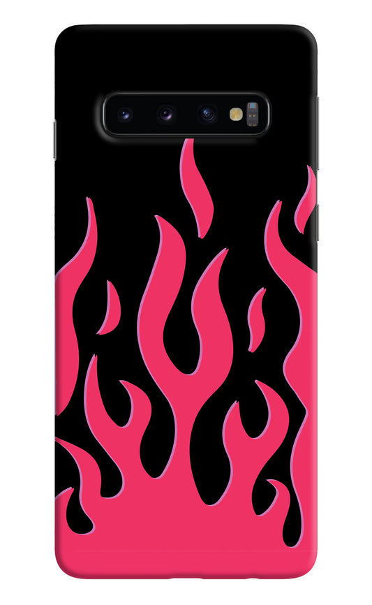 Fire Flames Samsung S10 Hard Case Back Cover by Casekaro