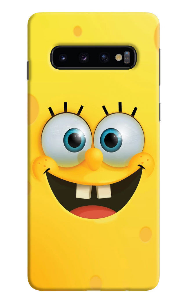 Sponge 1 Samsung S10 Hard Case Back Cover by Casekaro