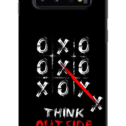 Think out of the BOX Samsung S10 Hard Case Back Cover by Casekaro