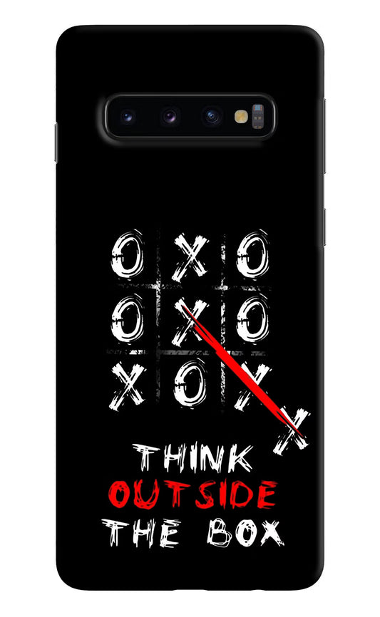 Think out of the BOX Samsung S10 Hard Case Back Cover by Casekaro