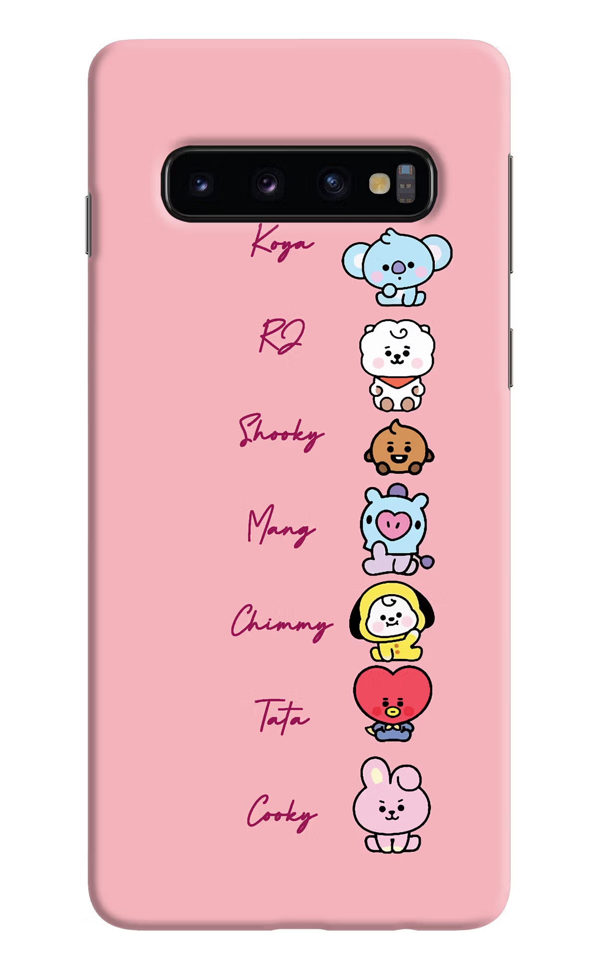 BTS names Samsung S10 Hard Case Back Cover by Casekaro