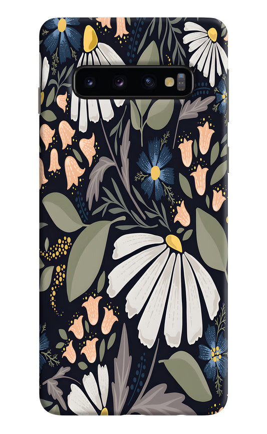 Flowers Art Samsung S10 Hard Case Back Cover by Casekaro