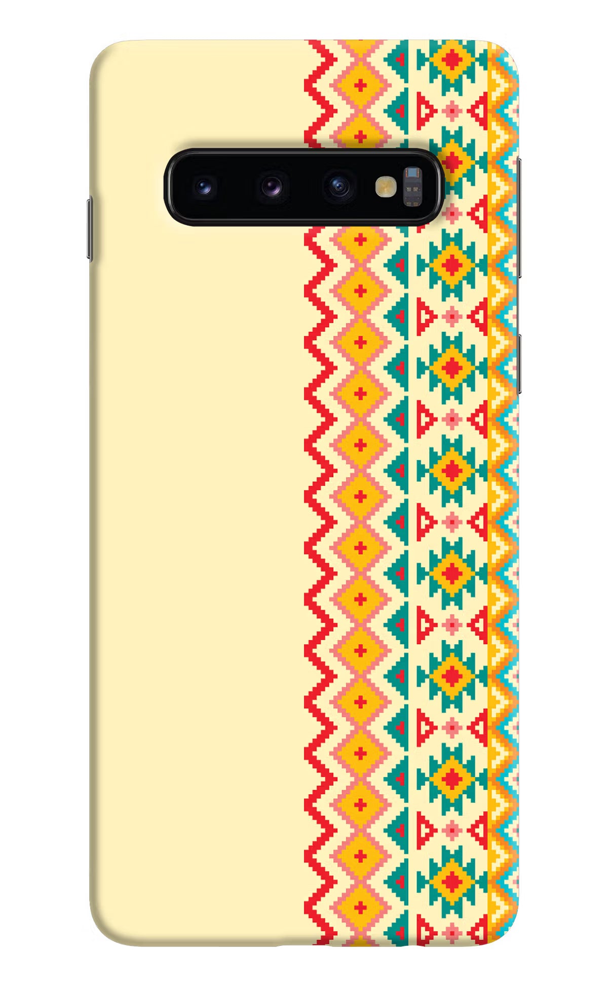 Ethnic Seamless Samsung S10 Hard Case Back Cover by Casekaro