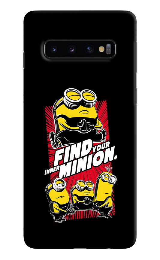 Find your inner Minion Samsung S10 Hard Case Back Cover by Casekaro