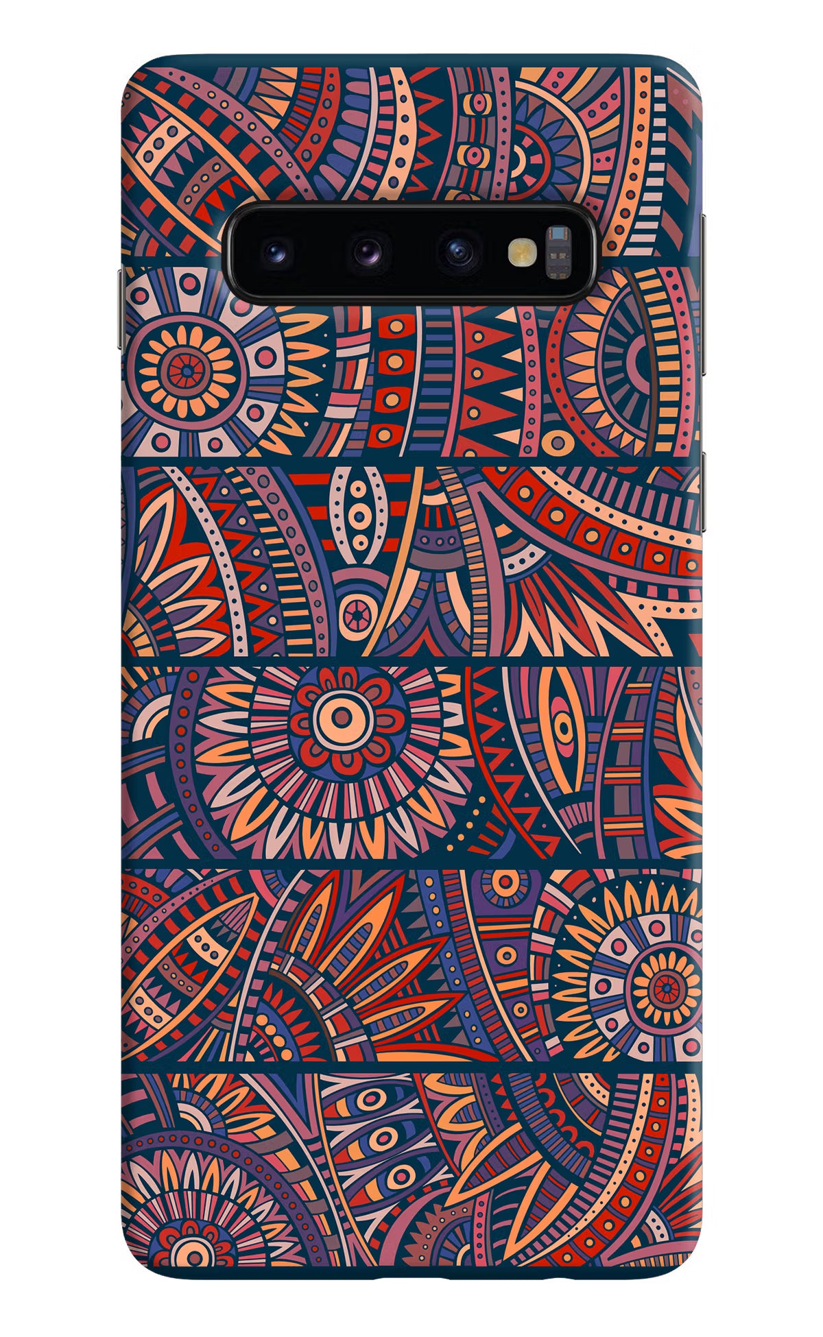 African Culture Design Samsung S10 Hard Case Back Cover by Casekaro
