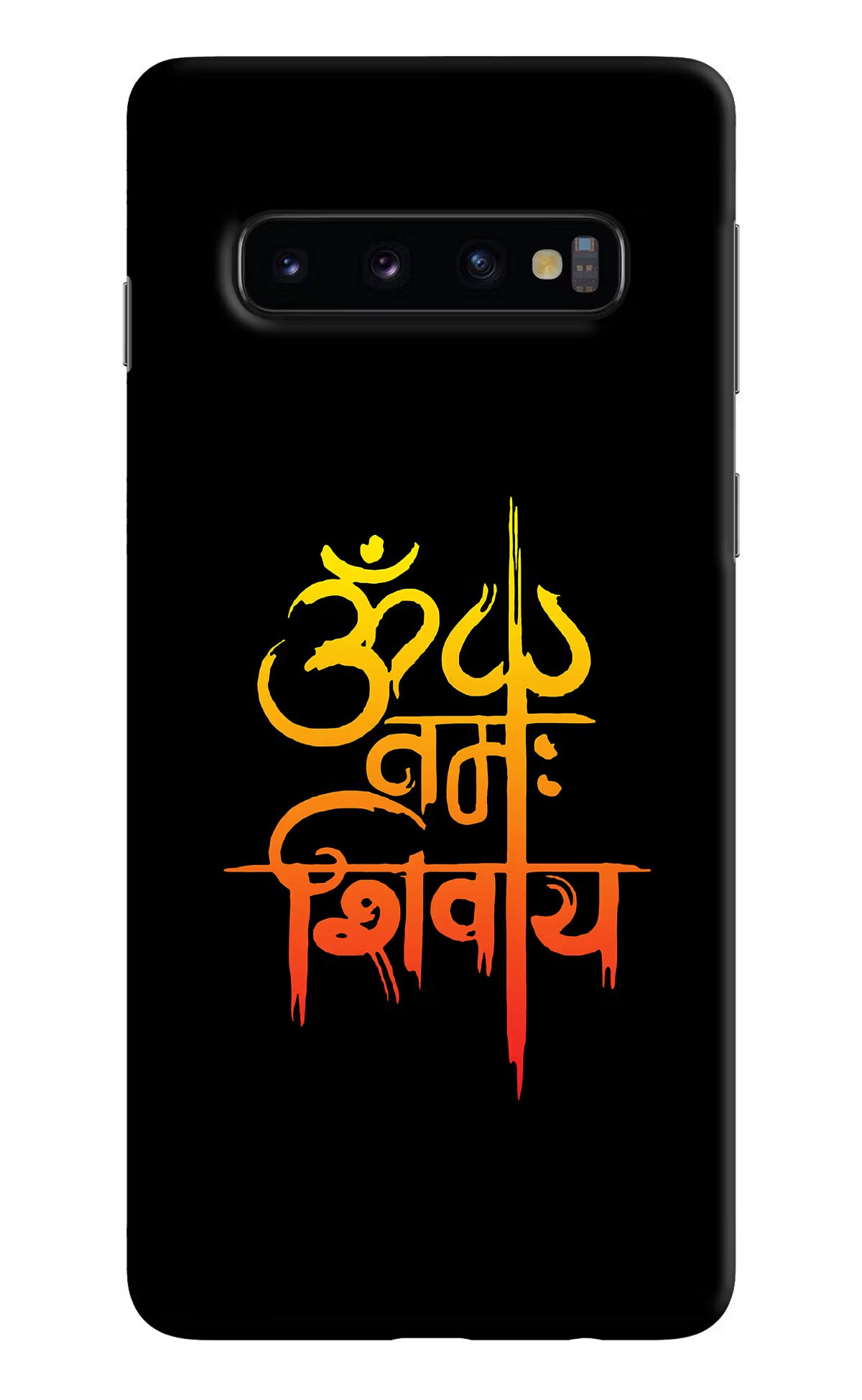 Om Namah Shivay Samsung S10 Hard Case Back Cover by Casekaro