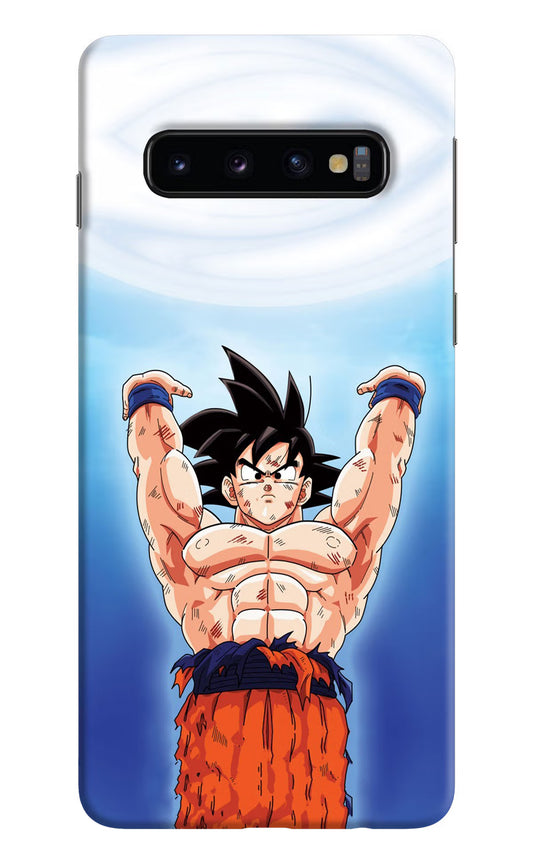 Goku Power Samsung S10 Hard Case Back Cover by Casekaro