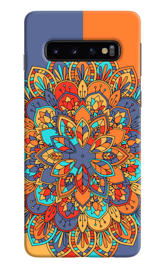 Color Mandala Samsung S10 Hard Case Back Cover by Casekaro