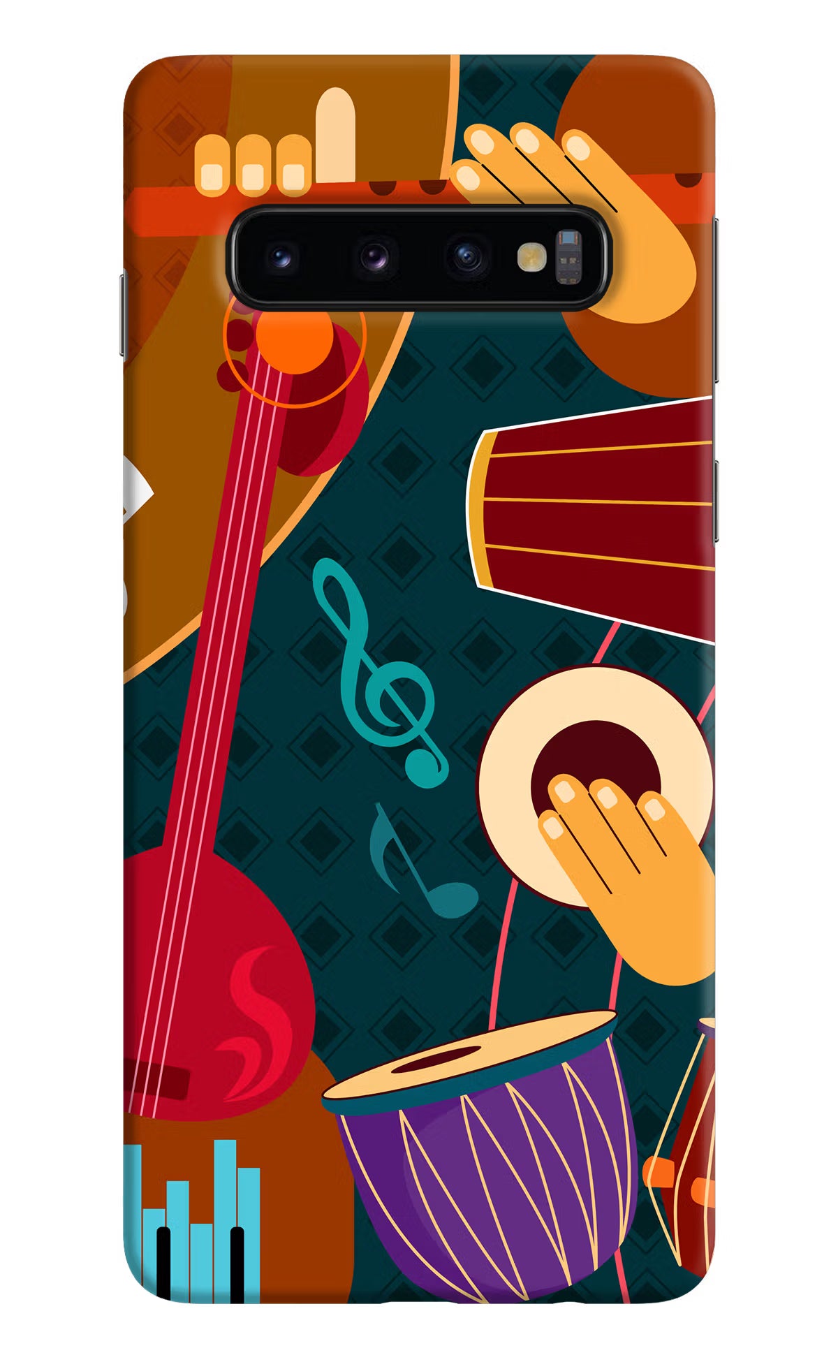 Music Instrument Samsung S10 Hard Case Back Cover by Casekaro