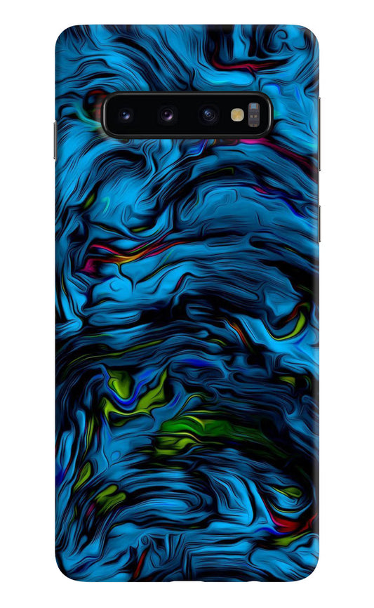 Dark Blue Abstract Samsung S10 Hard Case Back Cover by Casekaro