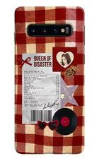 Queen of Disaster Samsung S10 Hard Case Back Cover by Casekaro