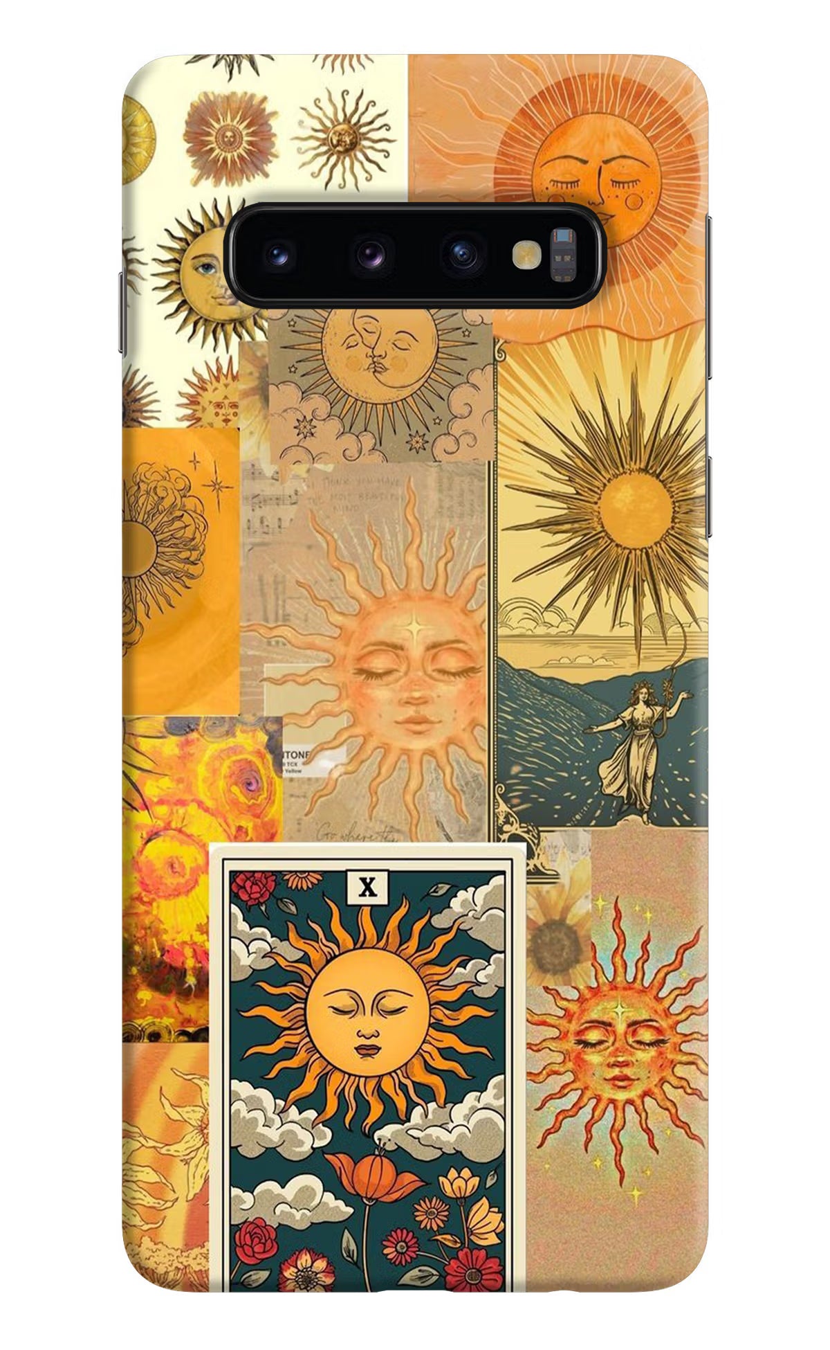 Sun Samsung S10 Hard Case Back Cover by Casekaro