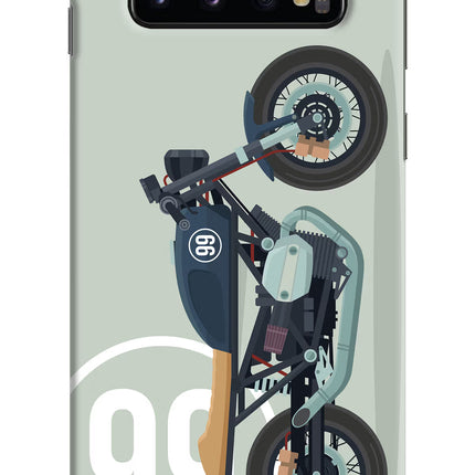 Classic Cafe Racer 99 Samsung S10 Hard Case Back Cover by Casekaro
