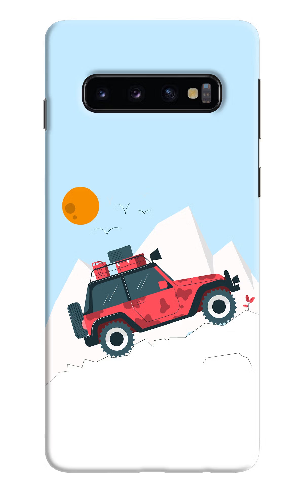 Mountain Trail Beast Samsung S10 Hard Case Back Cover by Casekaro