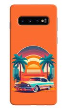 Palm Drive 80s Samsung S10 Hard Case Back Cover by Casekaro