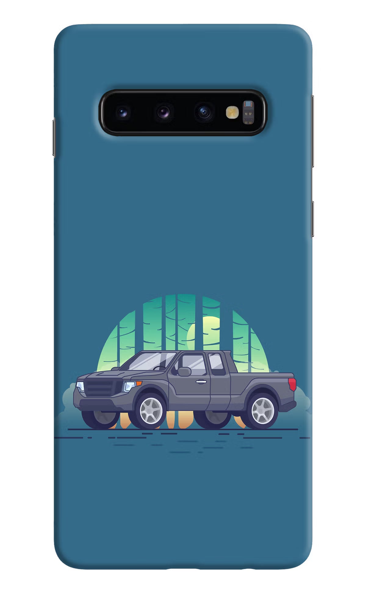 Retro Garage Vibe Samsung S10 Hard Case Back Cover by Casekaro