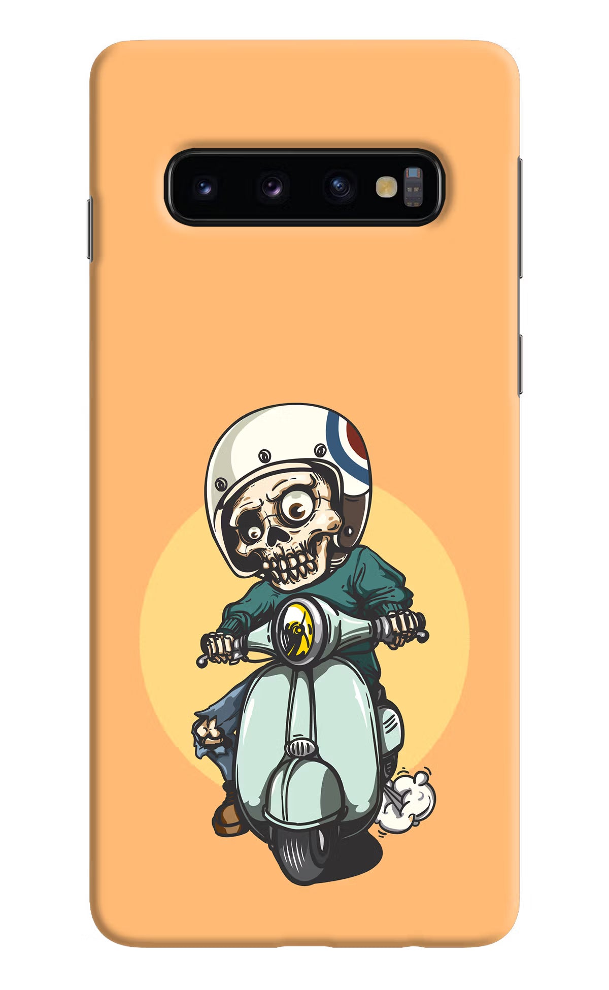 Undead Biker Samsung S10 Hard Case Back Cover by Casekaro