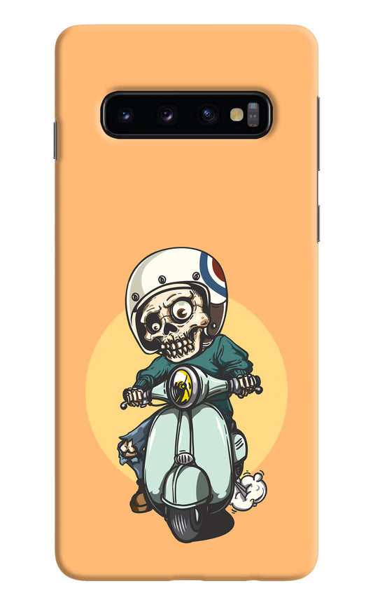 Undead Biker Samsung S10 Hard Case Back Cover by Casekaro