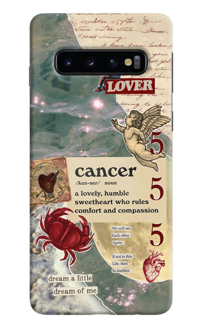 Cancer Zodiac Samsung S10 Hard Case Back Cover by Casekaro