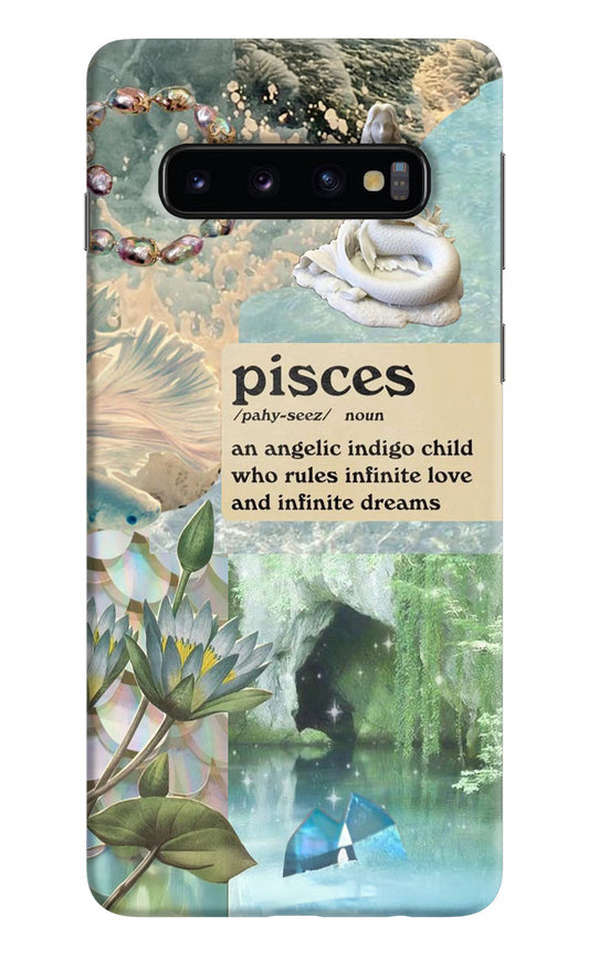 Pisces Zodiac Samsung S10 Hard Case Back Cover by Casekaro