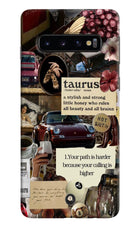Taurus Zodiac Samsung S10 Hard Case Back Cover by Casekaro