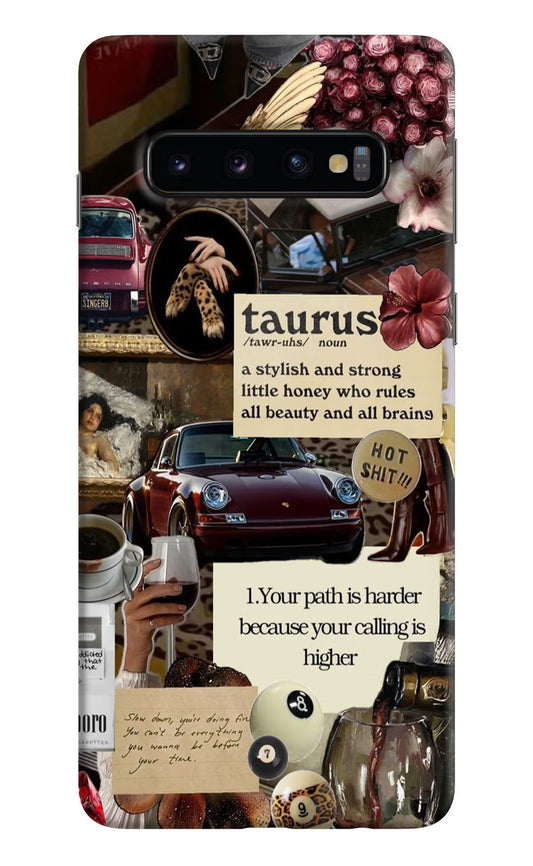 Taurus Zodiac Samsung S10 Back Cover