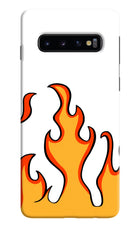 Fired Up – White Samsung S10 Hard Case Back Cover by Casekaro