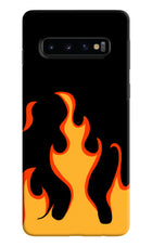 Fired Up – Black Samsung S10 Hard Case Back Cover by Casekaro