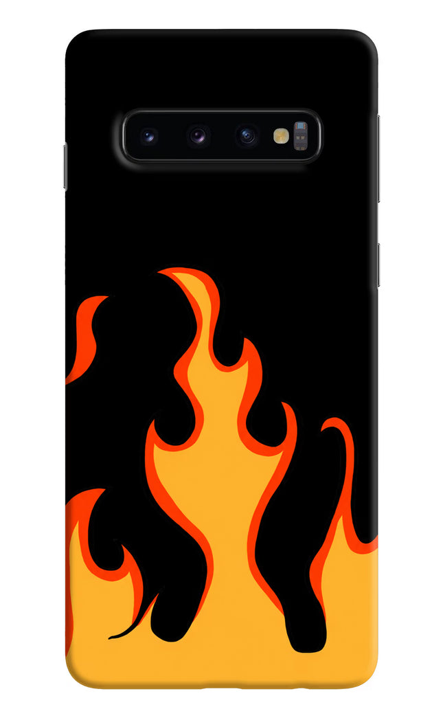 Fired Up – Black Samsung S10 Hard Case Back Cover by Casekaro