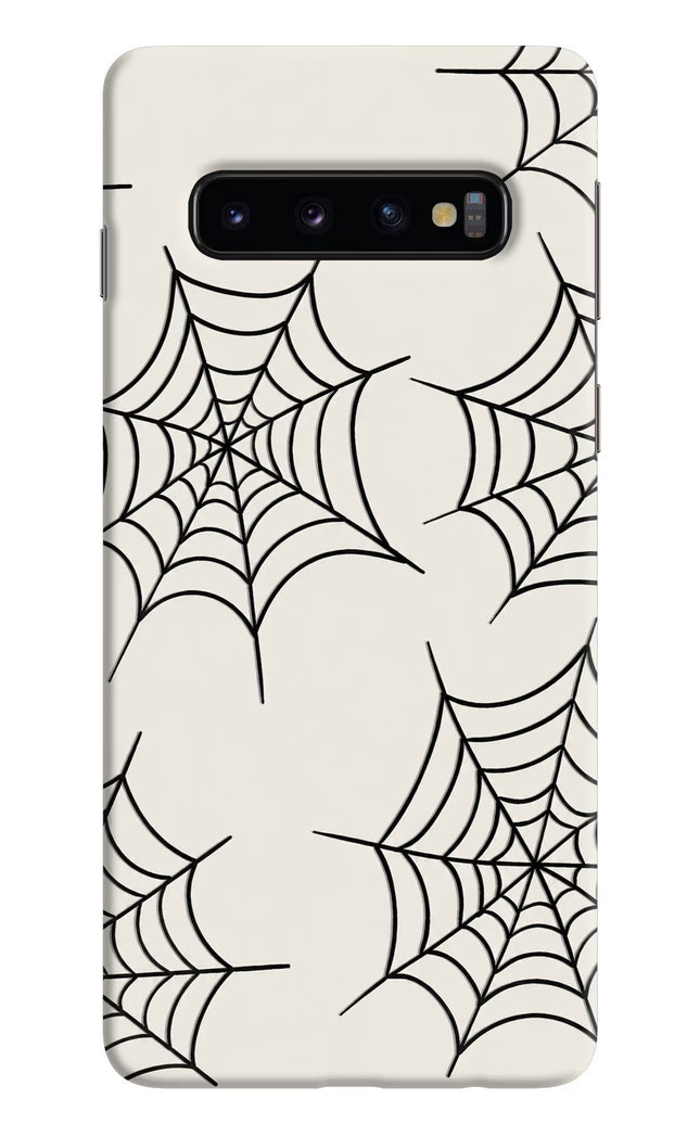 Spider Web Samsung S10 Hard Case Back Cover by Casekaro