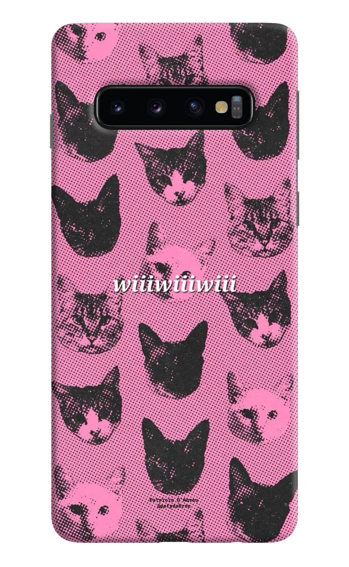 Pink Cats Samsung S10 Back Cover