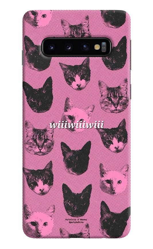 Pink Cats Samsung S10 Back Cover