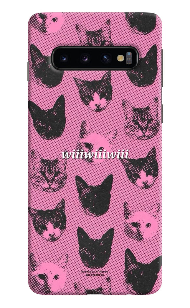 Pink Cats Samsung S10 Hard Case Back Cover by Casekaro