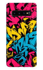Graffiti Vibe Samsung S10 Hard Case Back Cover by Casekaro