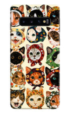 Cool Cat Samsung S10 Hard Case Back Cover by Casekaro