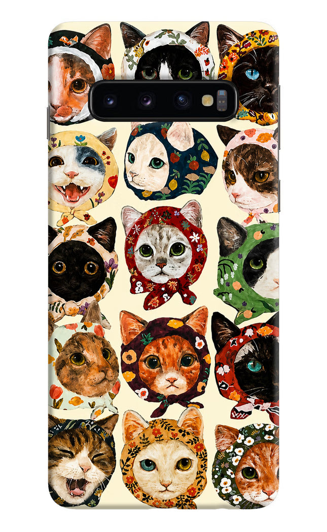 Cool Cat Samsung S10 Hard Case Back Cover by Casekaro