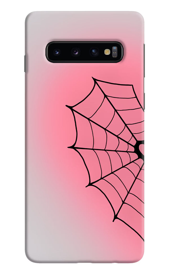 Pink Web Samsung S10 Hard Case Back Cover by Casekaro