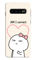 Always Right Samsung S10 Hard Case Back Cover by Casekaro