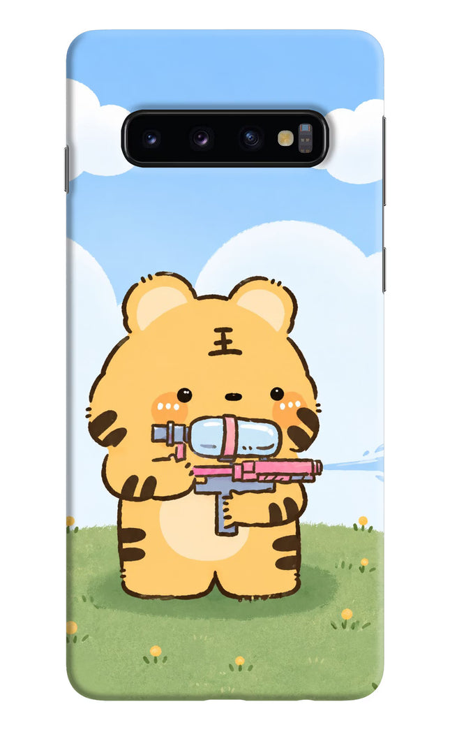 Tiger Treat Samsung S10 Hard Case Back Cover by Casekaro