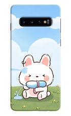 Bunny Treat Samsung S10 Hard Case Back Cover by Casekaro