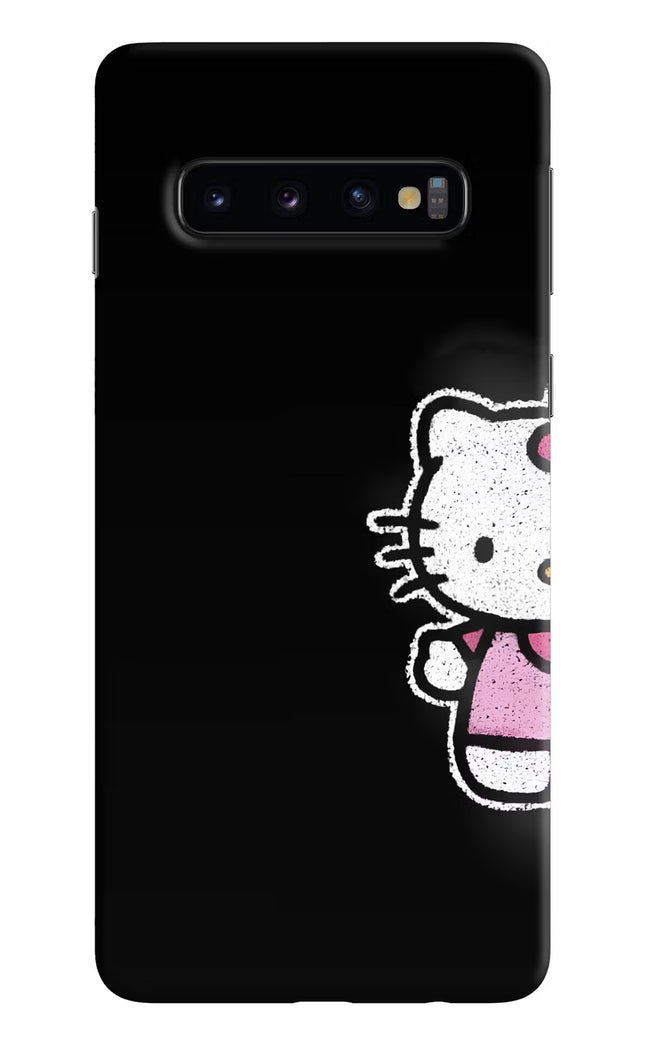 Kitty Charm Samsung S10 Hard Case Back Cover by Casekaro